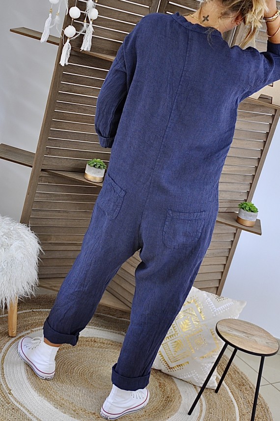Jumpsuit Pants Margot Navy Blue