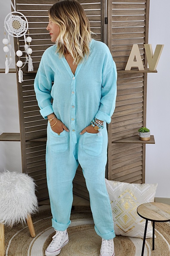 Jumpsuit Pants Margot Turquoise