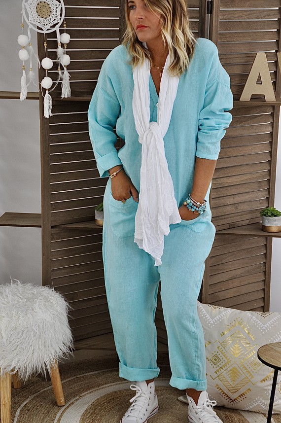 Jumpsuit Pants Margot Turquoise