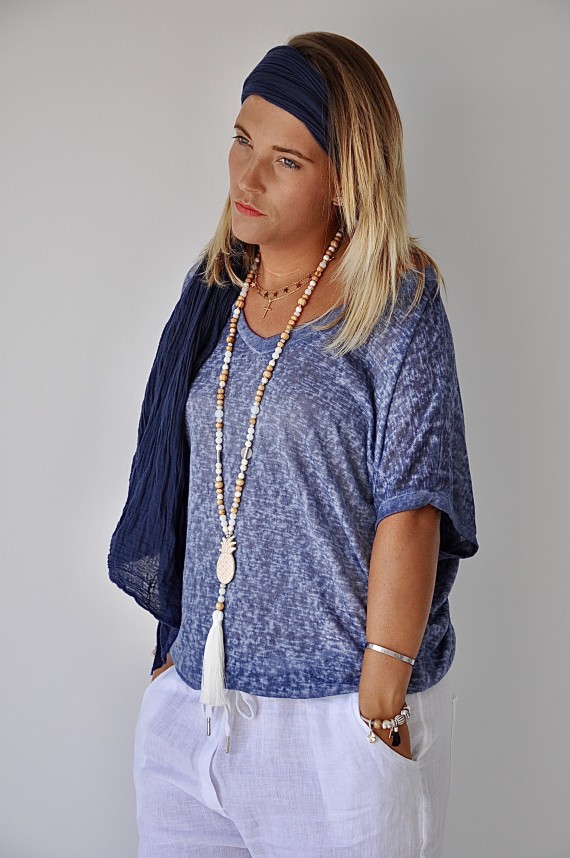 Tee-shirt Sylvia Bleu