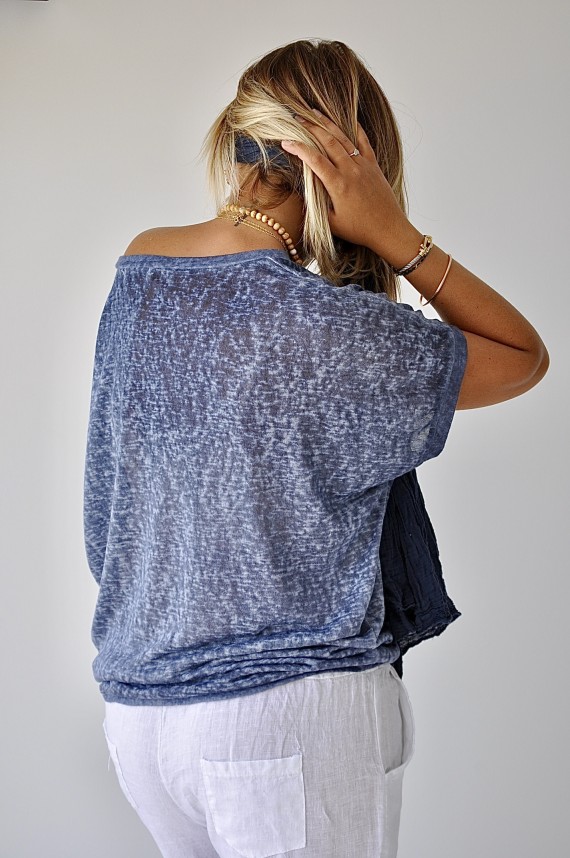 Tee-shirt Sylvia Bleu