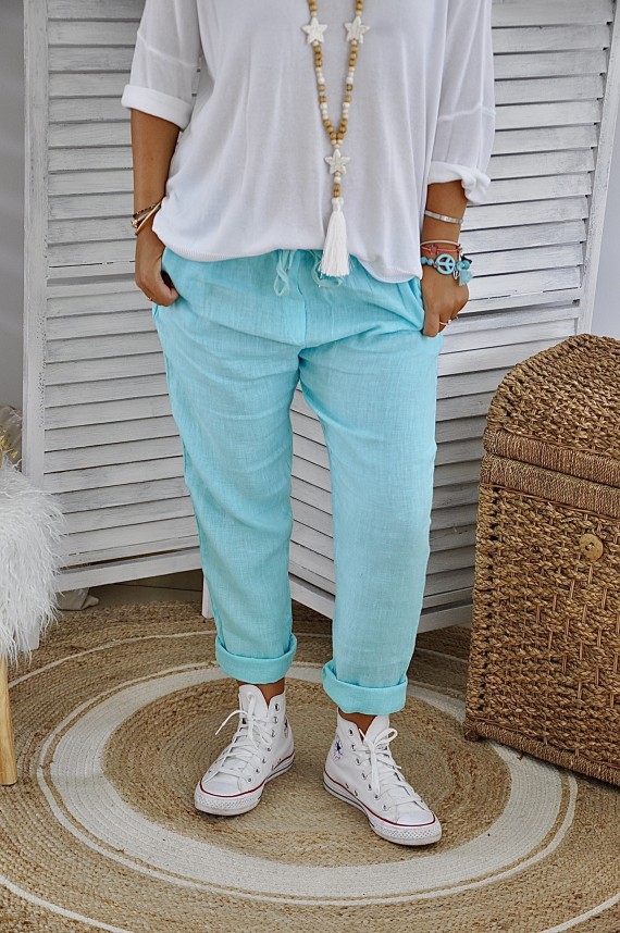 Pantalon Mya Turquoise