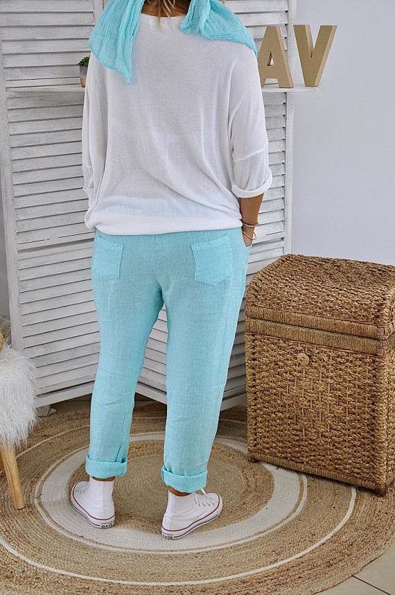 Pantalon Mya Turquoise