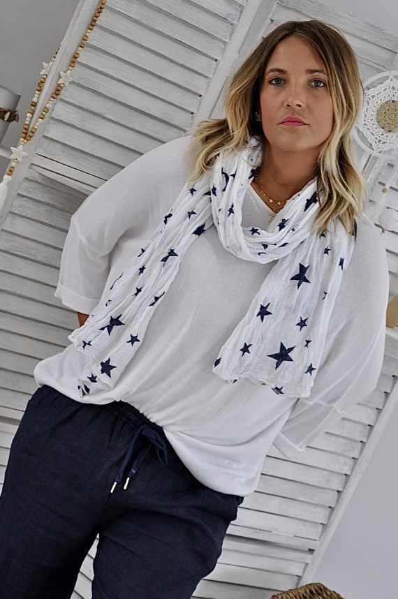 Foulard Stars Bleu Marine
