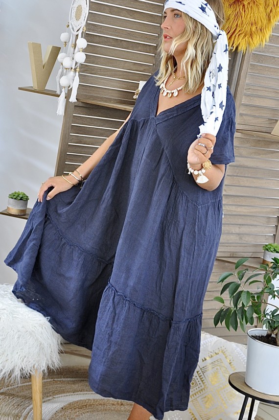 Navy Blue Star Scarf