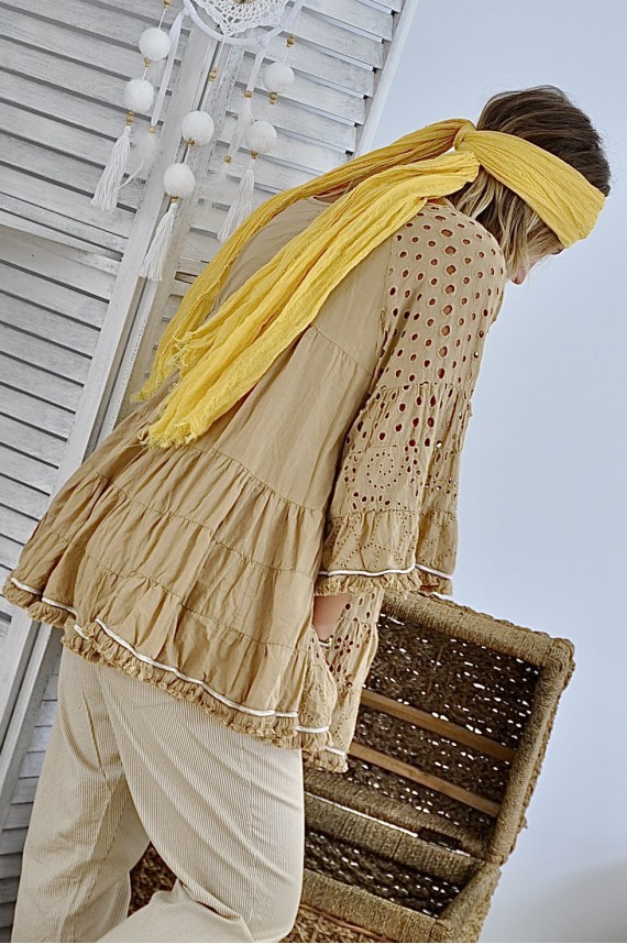 Foulard Juliette Jaune