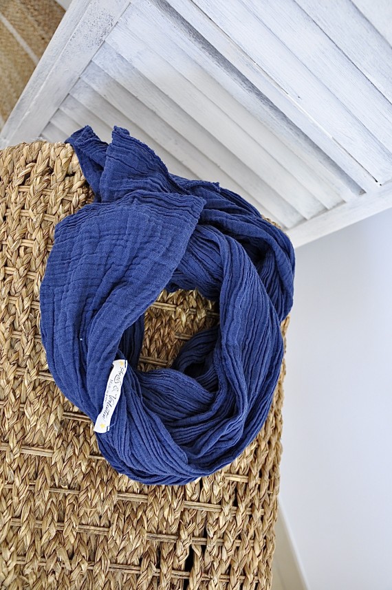 Foulard Cara Bleu Marine