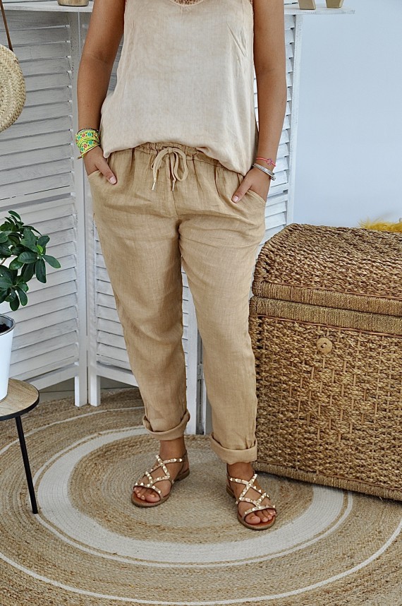 Pantalon Mya Camel