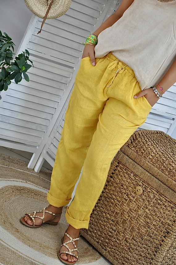 Pantalon Mya Jaune