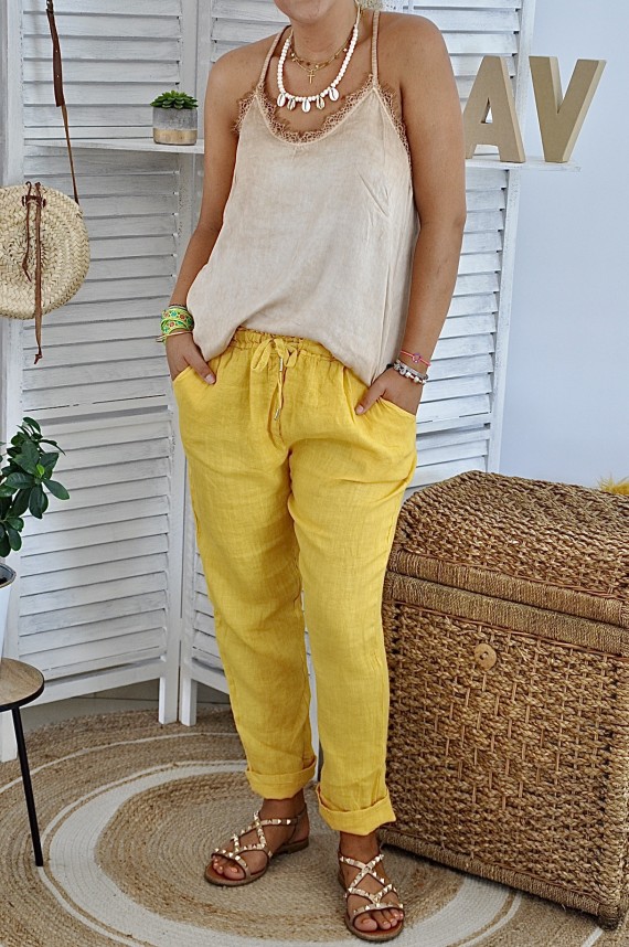 Pantalon Mya Jaune