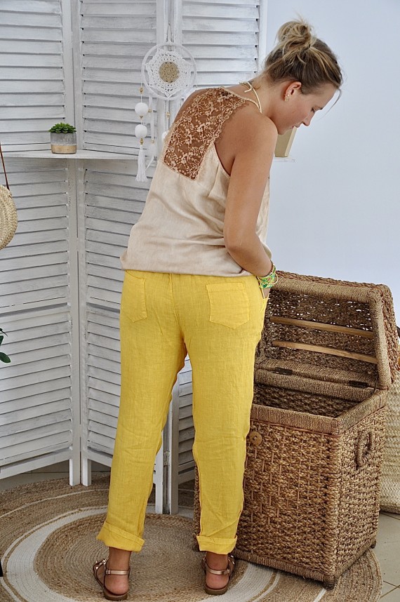 Pantalon Mya Jaune