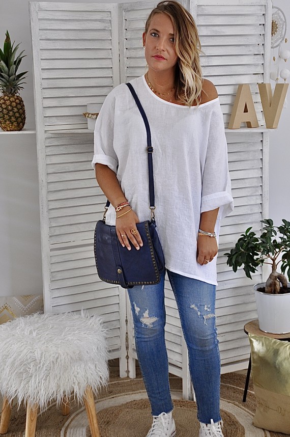 Tee-shirt Amanda Lin Blanc