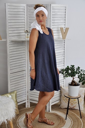 Robe Elise Bleu Marine