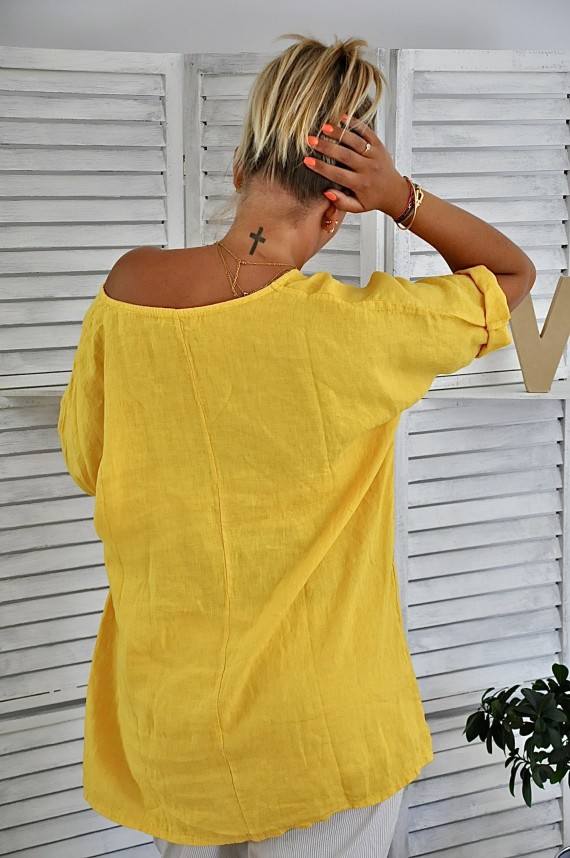 Tee-shirt Amanda Lin Jaune