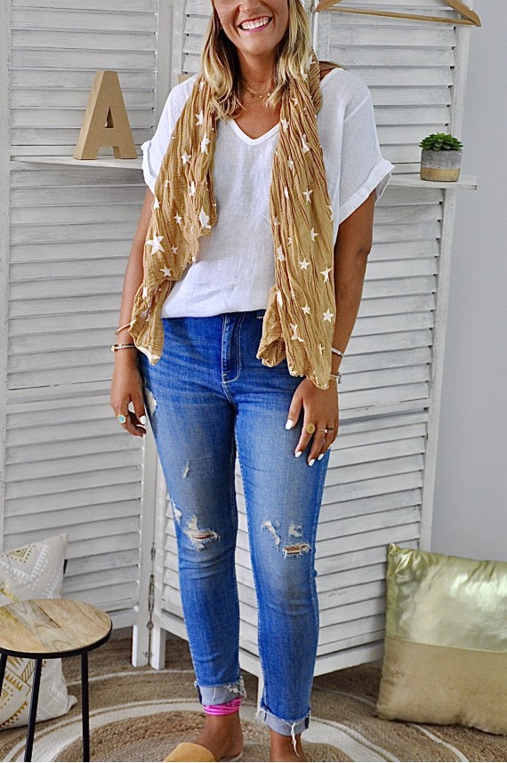 Tee-shirt Romane Blanc