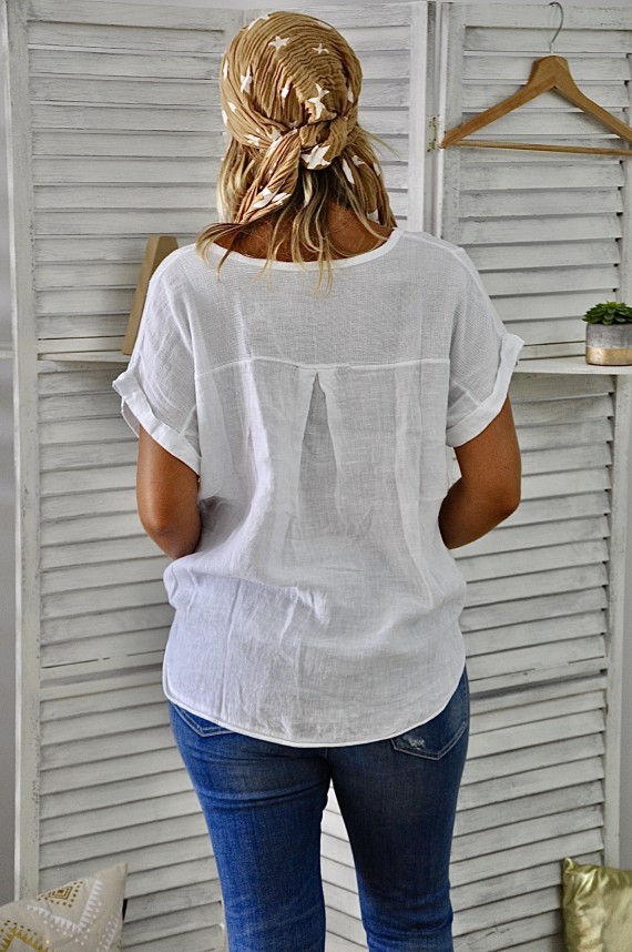 Tee-shirt Romane Blanc
