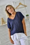 Tee-shirt Romane Bleu Marine