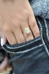 Bague BohoChic Blanche Acier