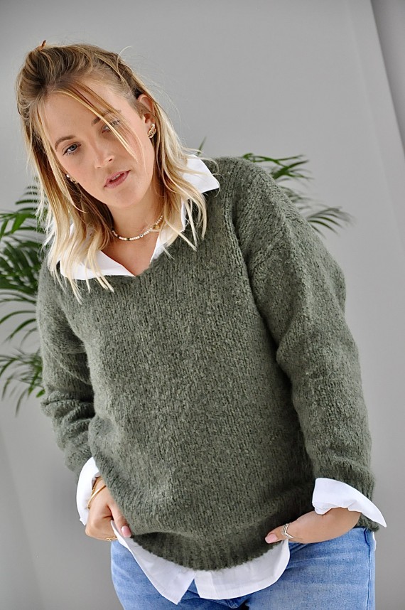 Pull Harmonie Kaki