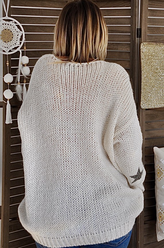 Romy oversized beige sweater